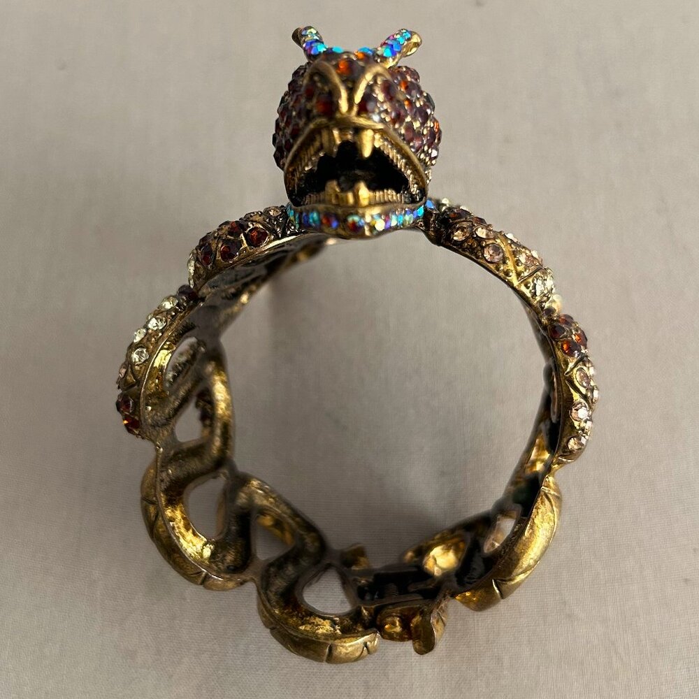 Dragon Rhinestone Fashion Bracelet Cuff - Picture 3 of 8